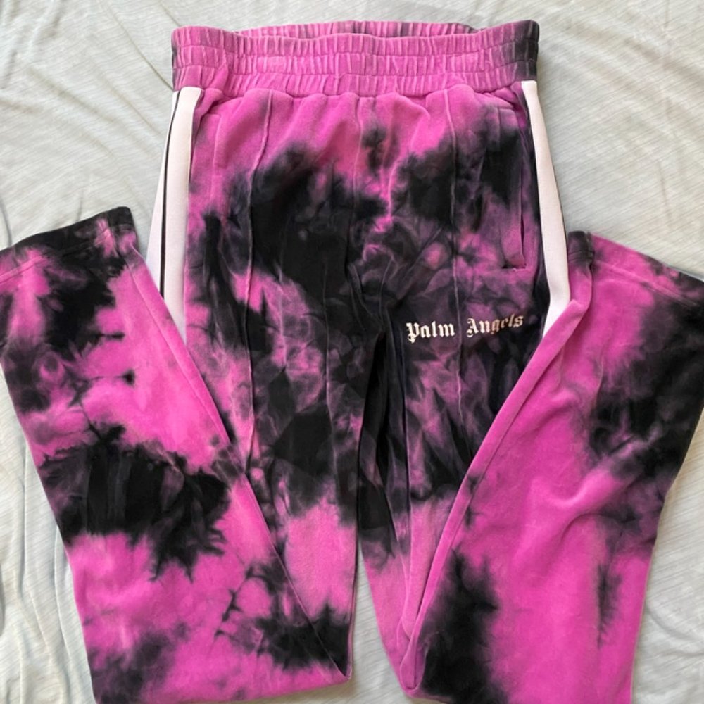 Palm Angles sweatpants black pink RARE